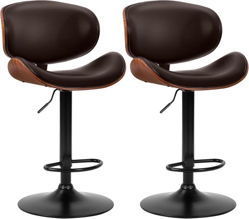 2pcs swivel bar stools - 2pcs,